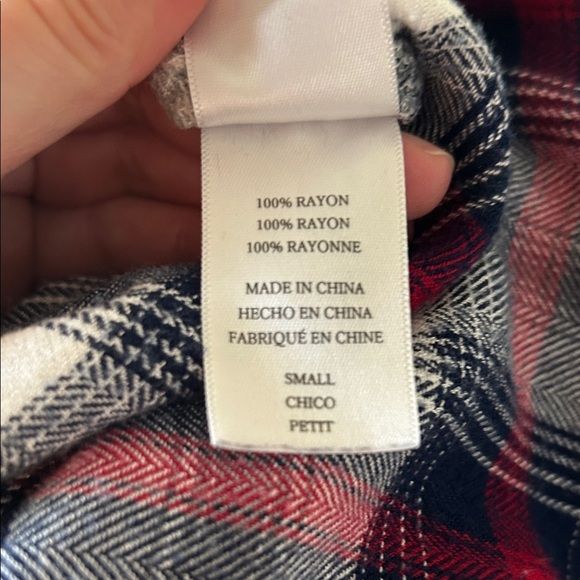 Rails Hunter Red and Blue Button Down Shirt size S - Picture 6 of 6